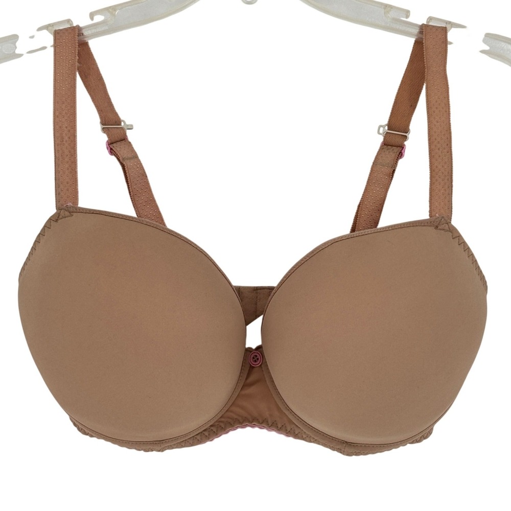 Curvy Kate Smoothie Soul Bra 32J Tan Pink Underwire T Shirt Bra CK5511